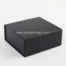 Black Cardboard Folded Paper Box with Lid